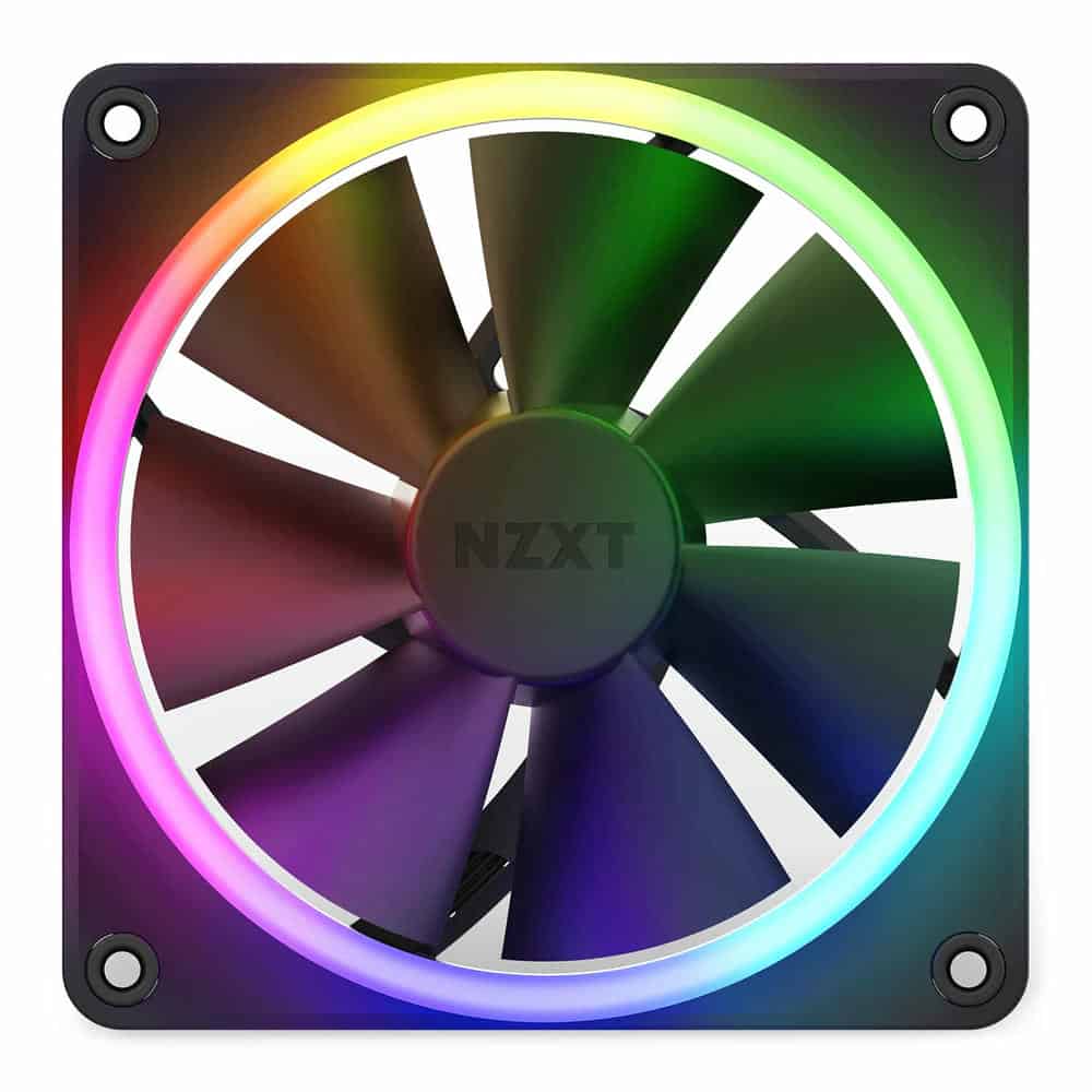 (image for) NZXT F120 RGB 120mm PWM Fan 3 Pack with Controller Black